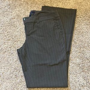 Gap gray pinstripe work pant